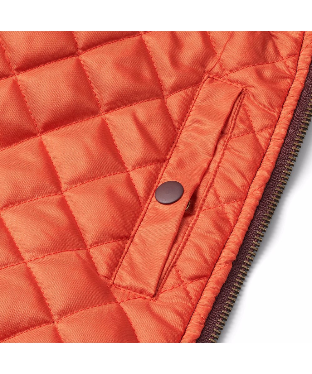 Howie - Dragon Blood -  Burgundy bomber jacket with a zipper.