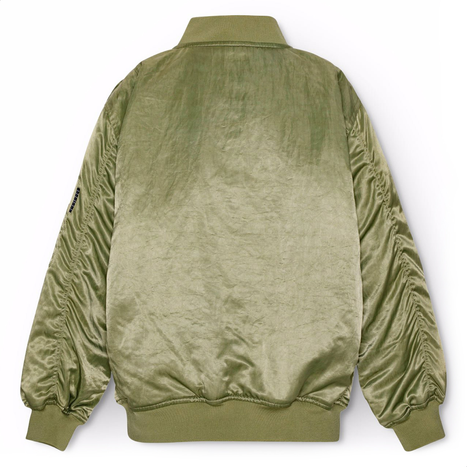 【HELLOW】 ハロウ ジャケット M ブロンズ／オリーブ Howie - Growth - Green bomber jacket with a zipper. - Molo