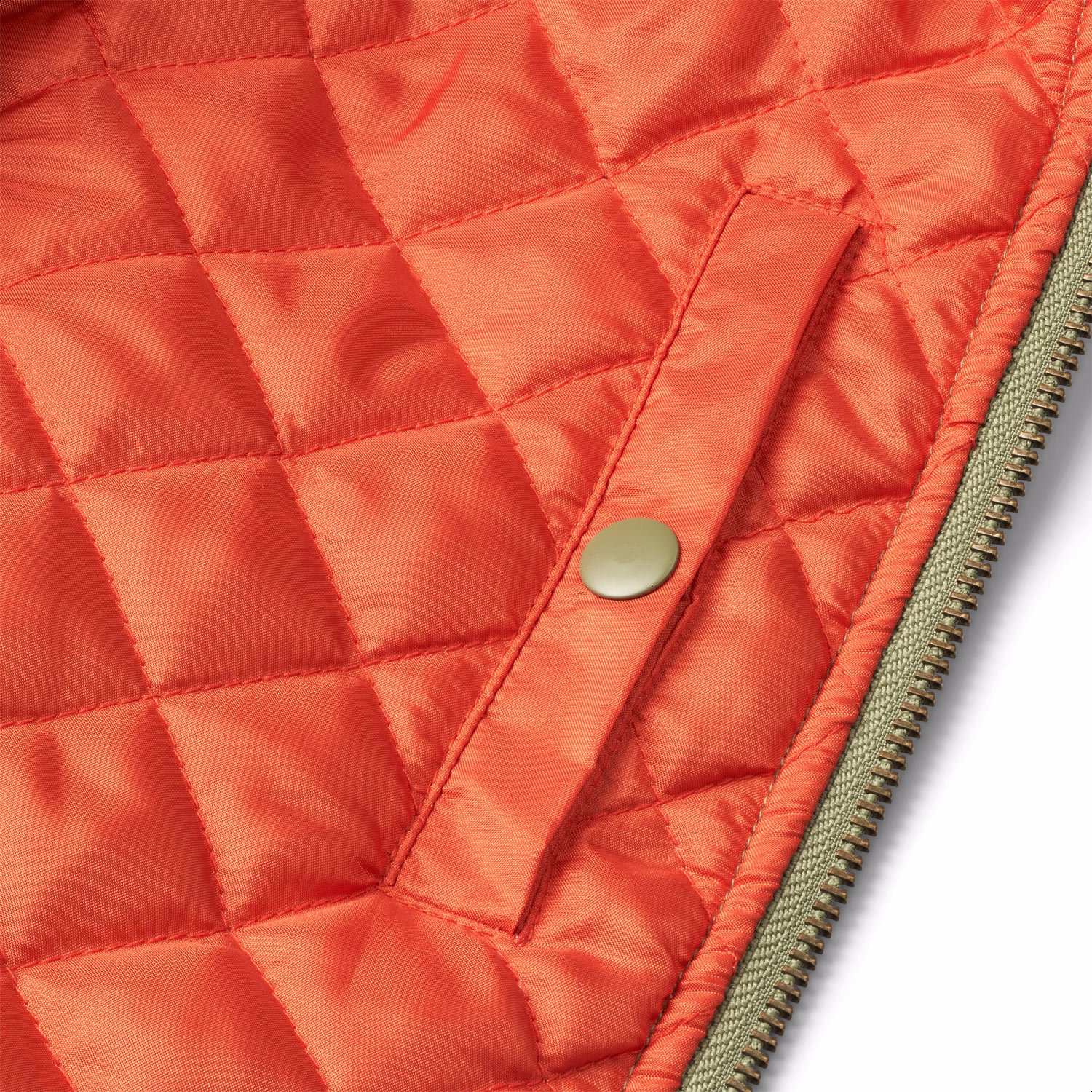 Howie - Growth - Green bomber jacket with a zipper. - Molo