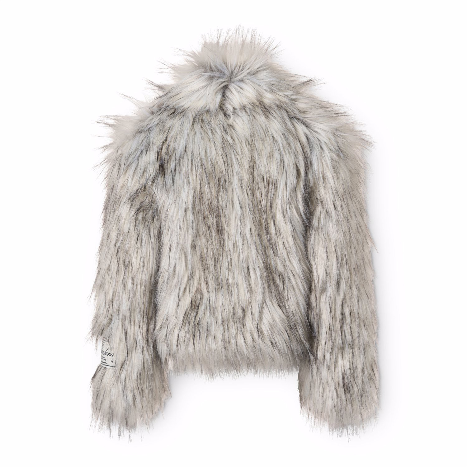 Hyacinth - Greyish - Faux fur jacket in grey and black colours for
