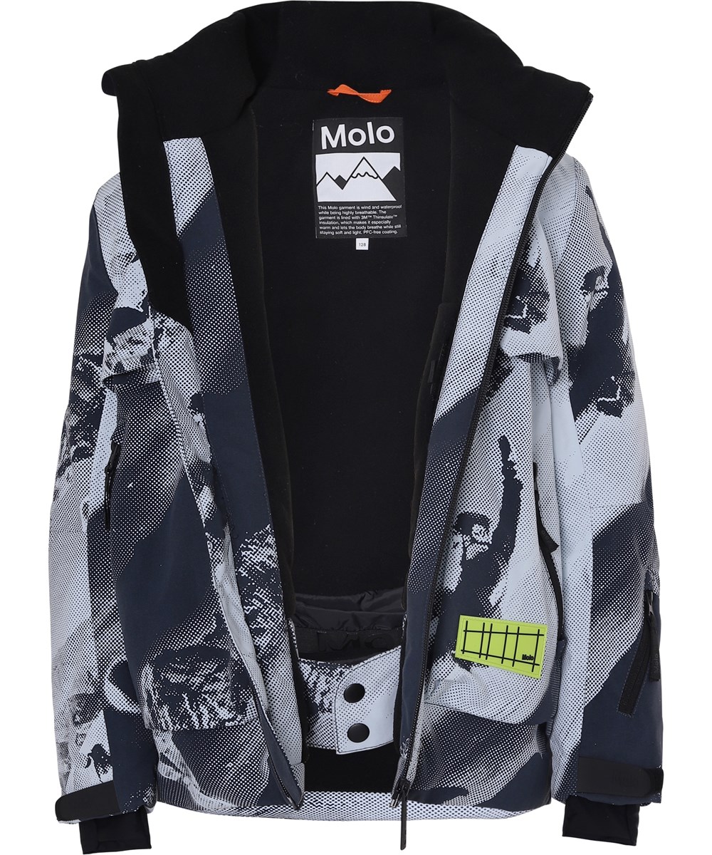 Alpine - 2 Tones - Waterproof ski jacket in snowboarder print