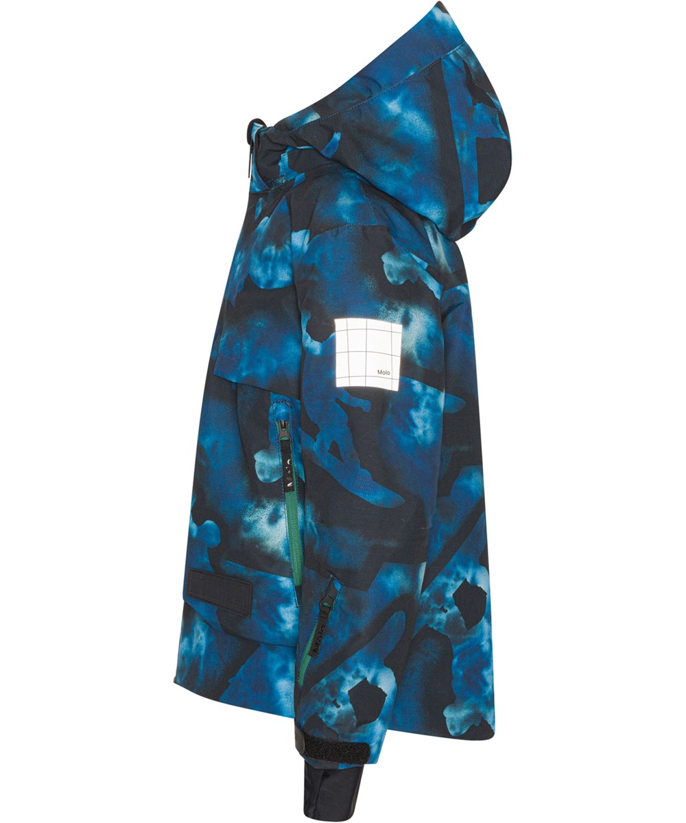 Alpine - 360 Tie Dye - Recycled ski jacket in blue tie-dye