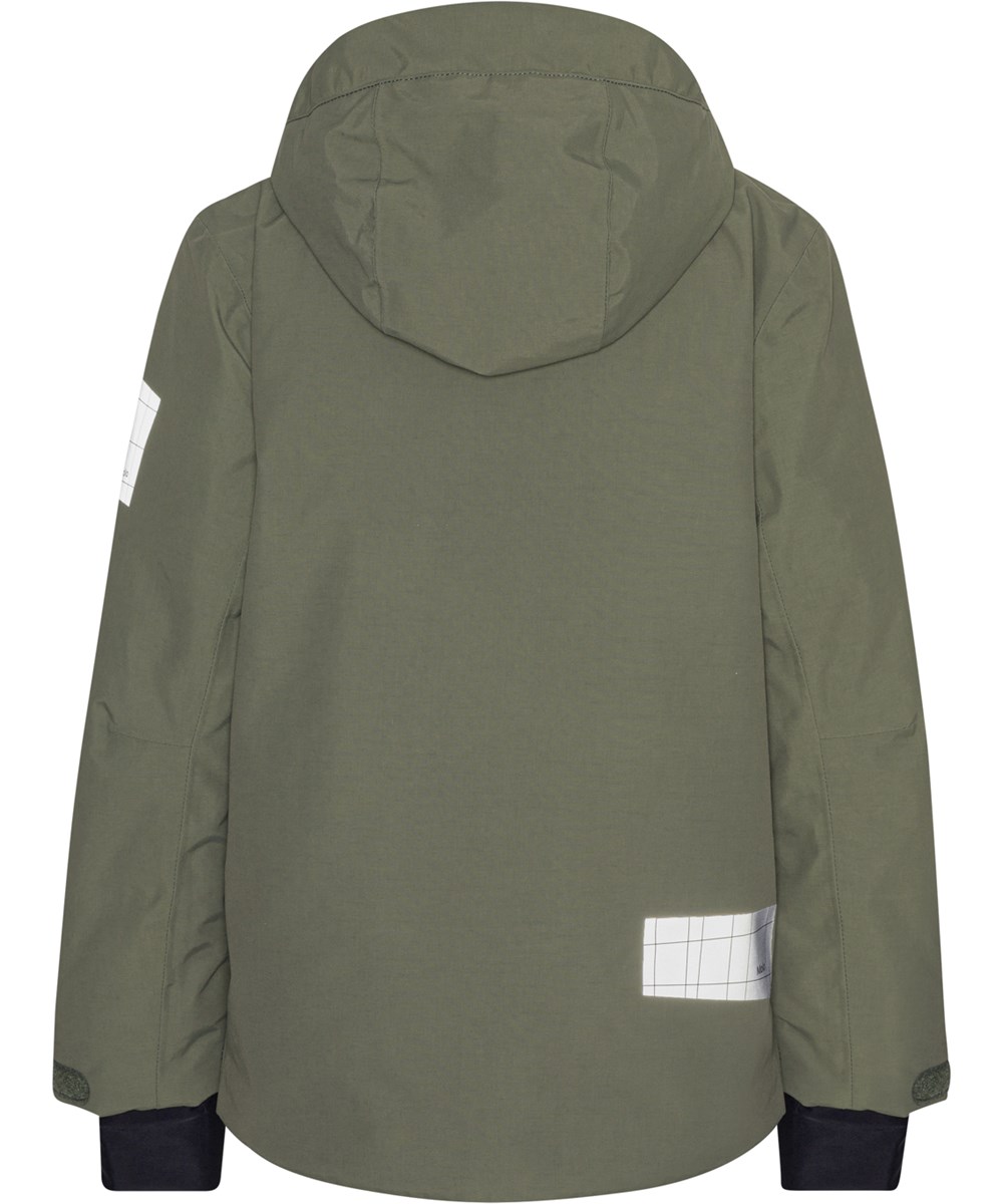 Alpine - Dusty Green - Recycled ski jacket in dark green