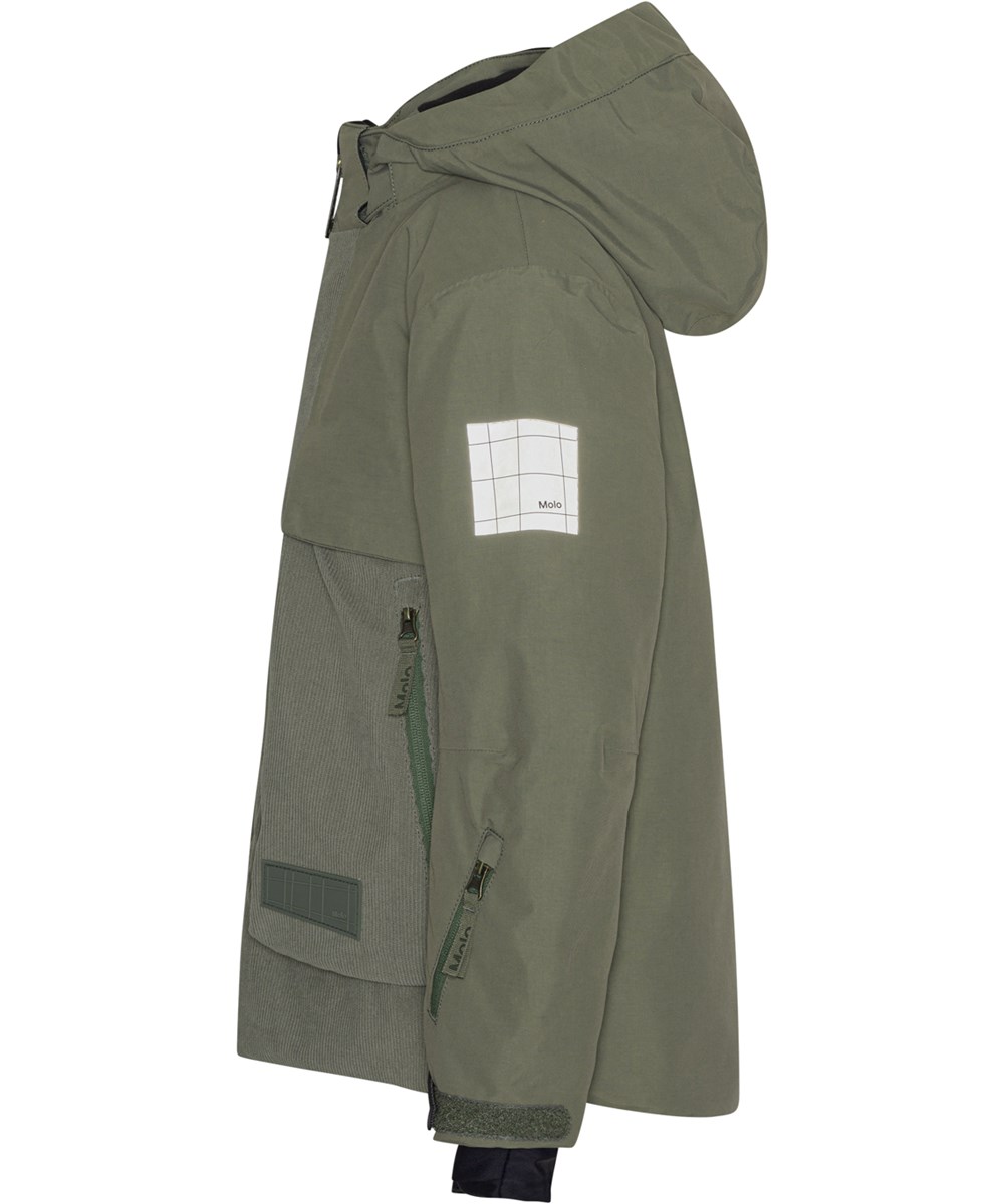 Alpine - Dusty Green - Recycled ski jacket in dark green