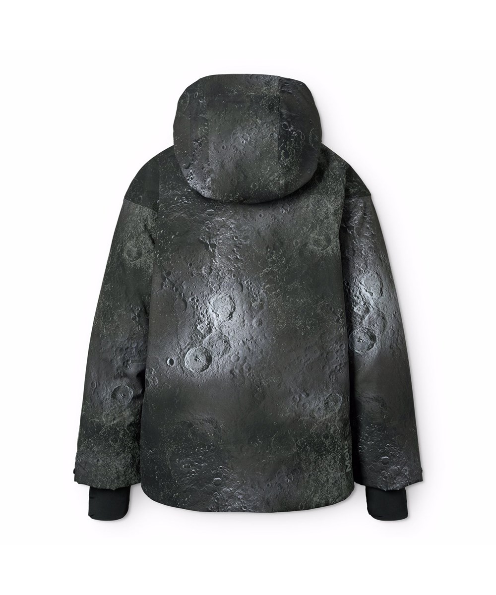 Alpine - Moon - Wind and waterproof grey winter jacket for children made of recycled polyester, padded with 3M™ Thinsulate™.