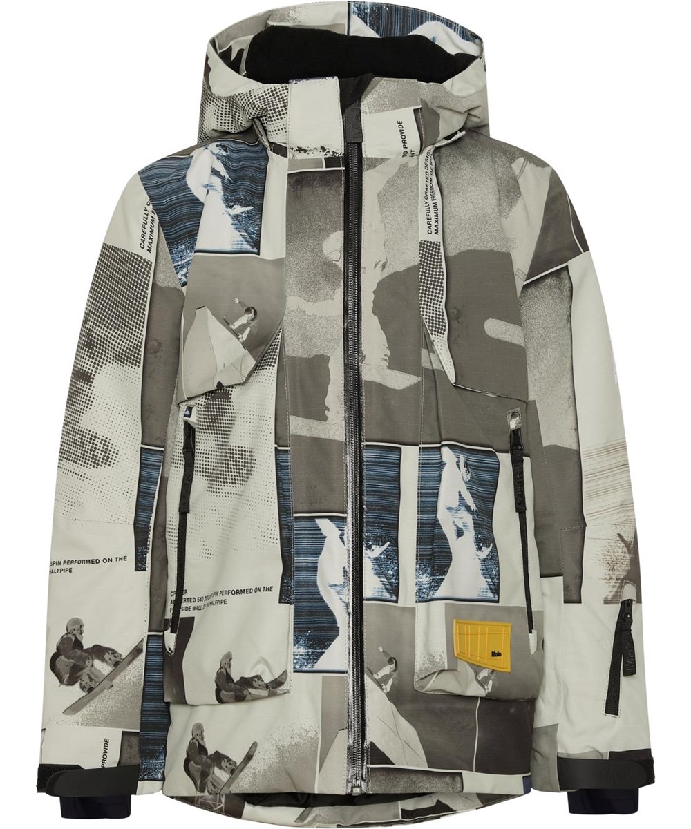 Alpine - Screenshot - Recycled waterproof beige ski jacket snowboard J177:J178