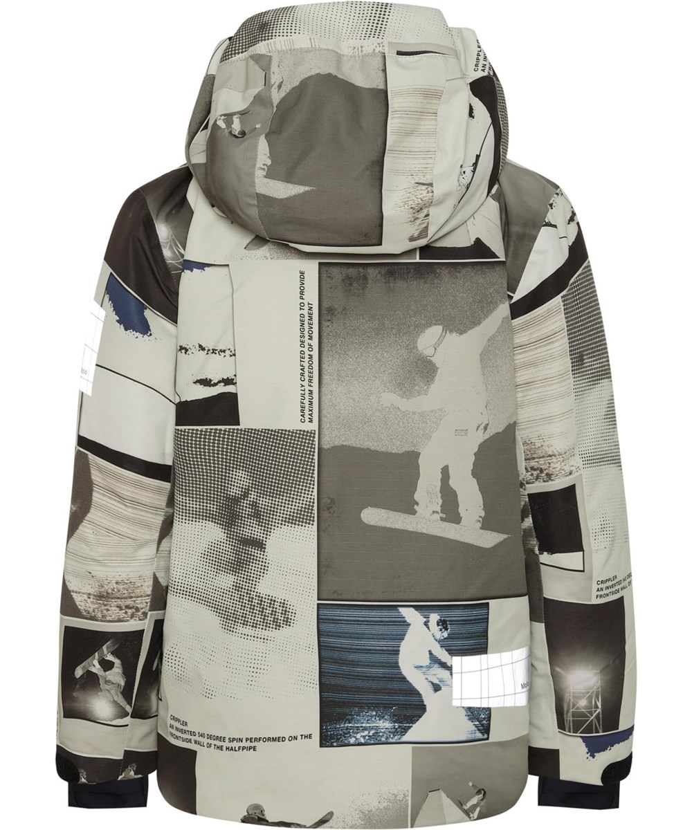 Alpine - Screenshot - Recycled waterproof beige ski jacket snowboard J177:J178