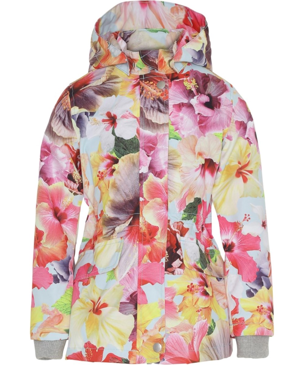 Carole - Hibiscus Dream - Waterproof floral jacket