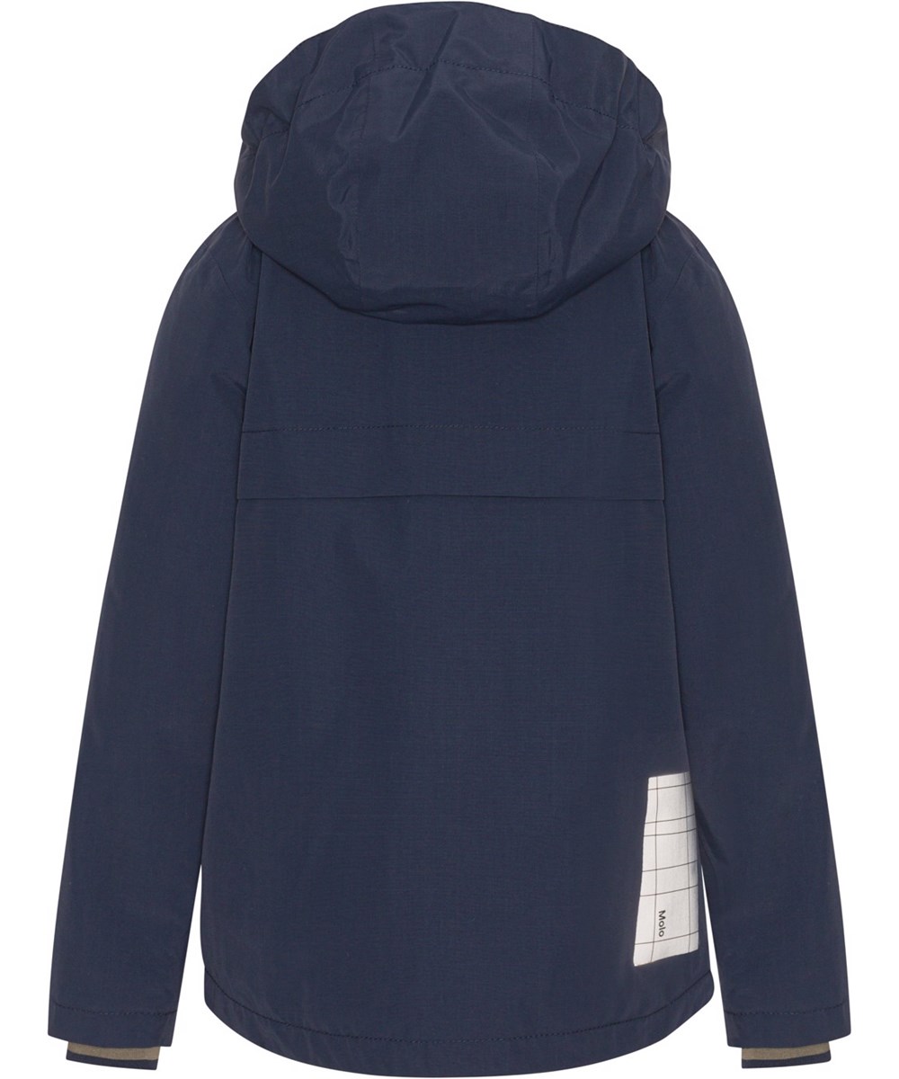 Casper - Galaxy Blue - Recycled blue jacket with reflector 