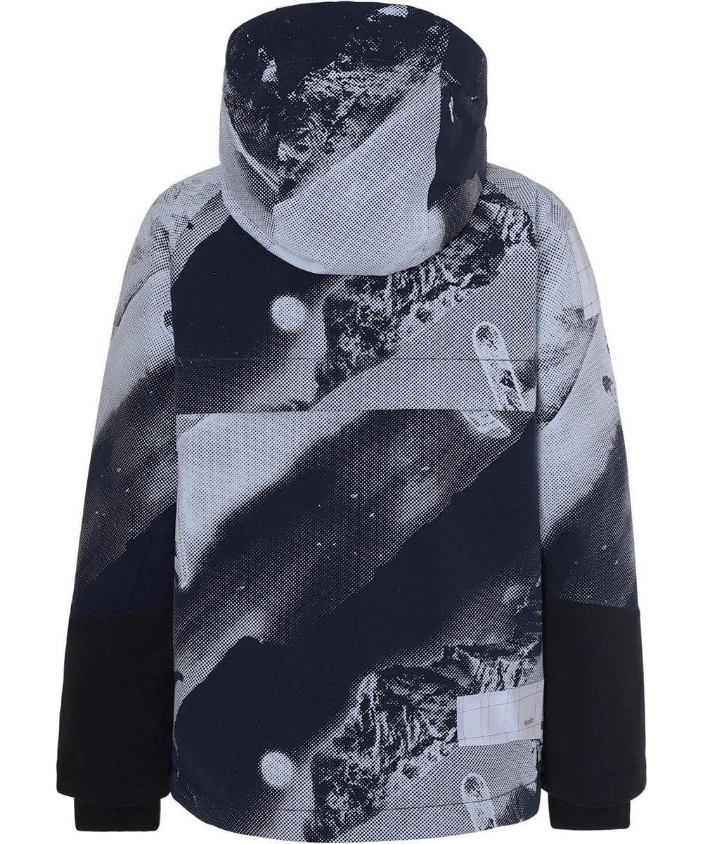 Castor - 2 Tones - Waterproof winter jacket with futuristic print
