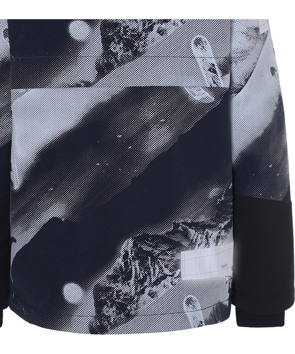 Castor - 2 Tones - Waterproof winter jacket with futuristic print