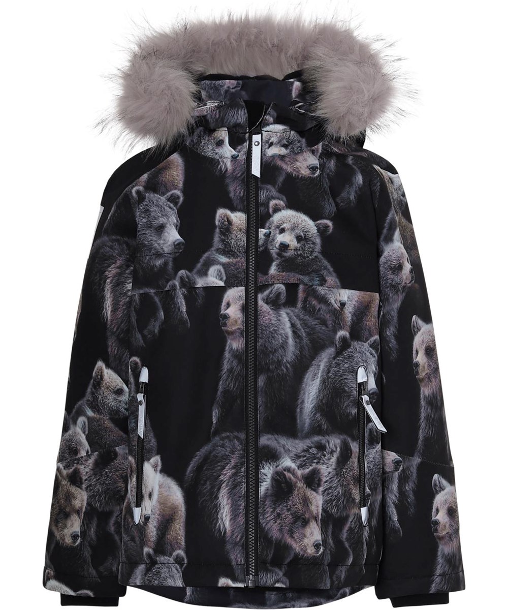 Castor Fur - Teddy - Winter jacket with bear print and fur 