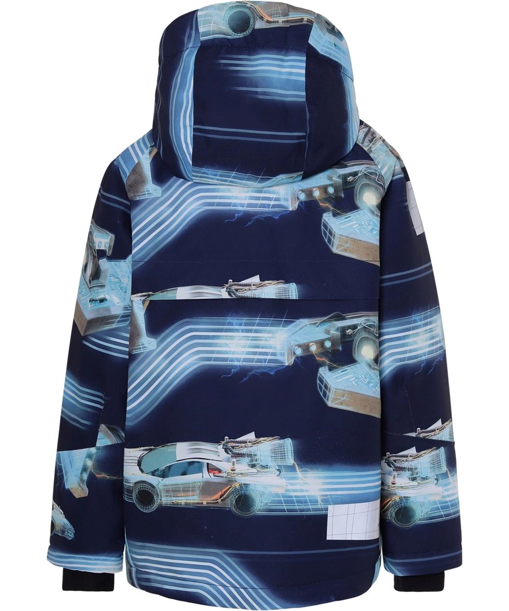 Castor - Past Now Future - Waterproof winter jacket with futuristic print
