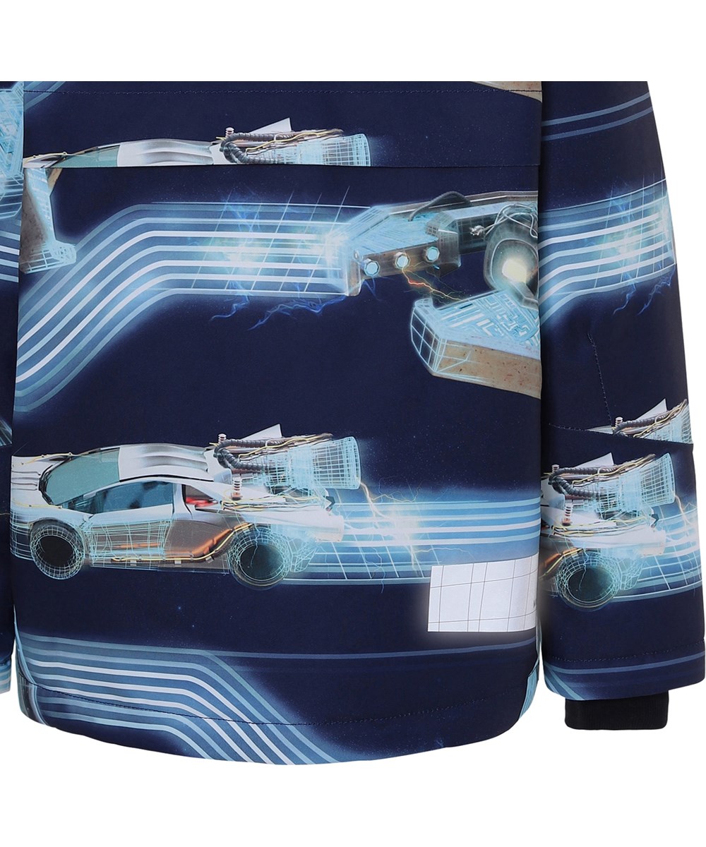 Castor - Past Now Future - Waterproof winter jacket with futuristic print