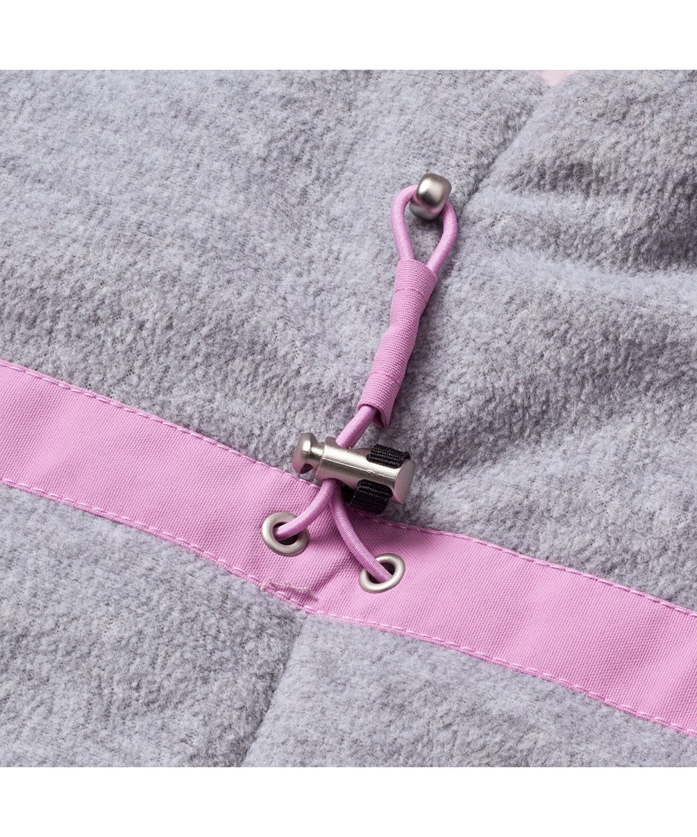 Cathy Fur - Purple Ray - Purple wind and waterproof winter jacket for children in recycled polyester, padded with 3M™ Thinsulate™.