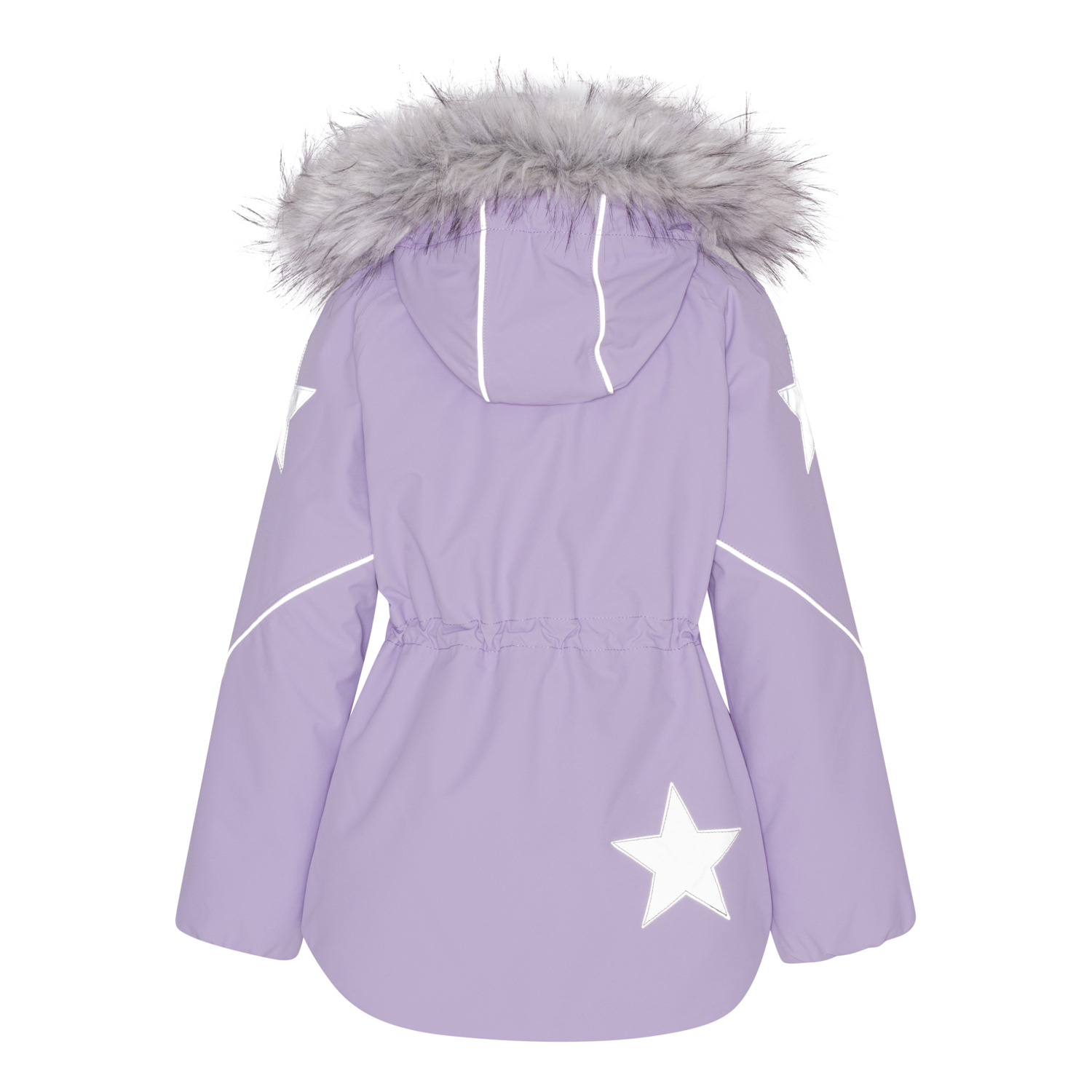 Cathy Fur - Violet Sky - Recycled winter jacket in light purple - Molo