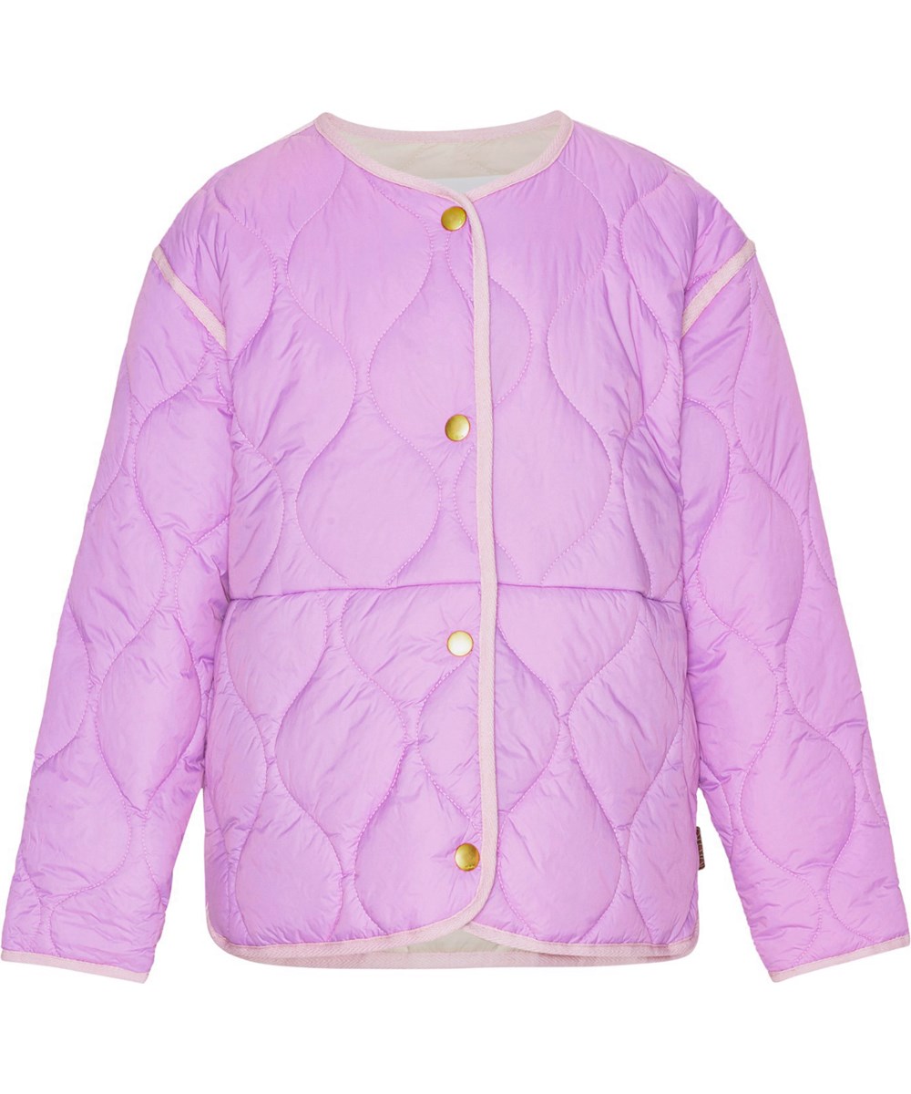 Hailee - Helio - Purple, quilted, children's summer jacket