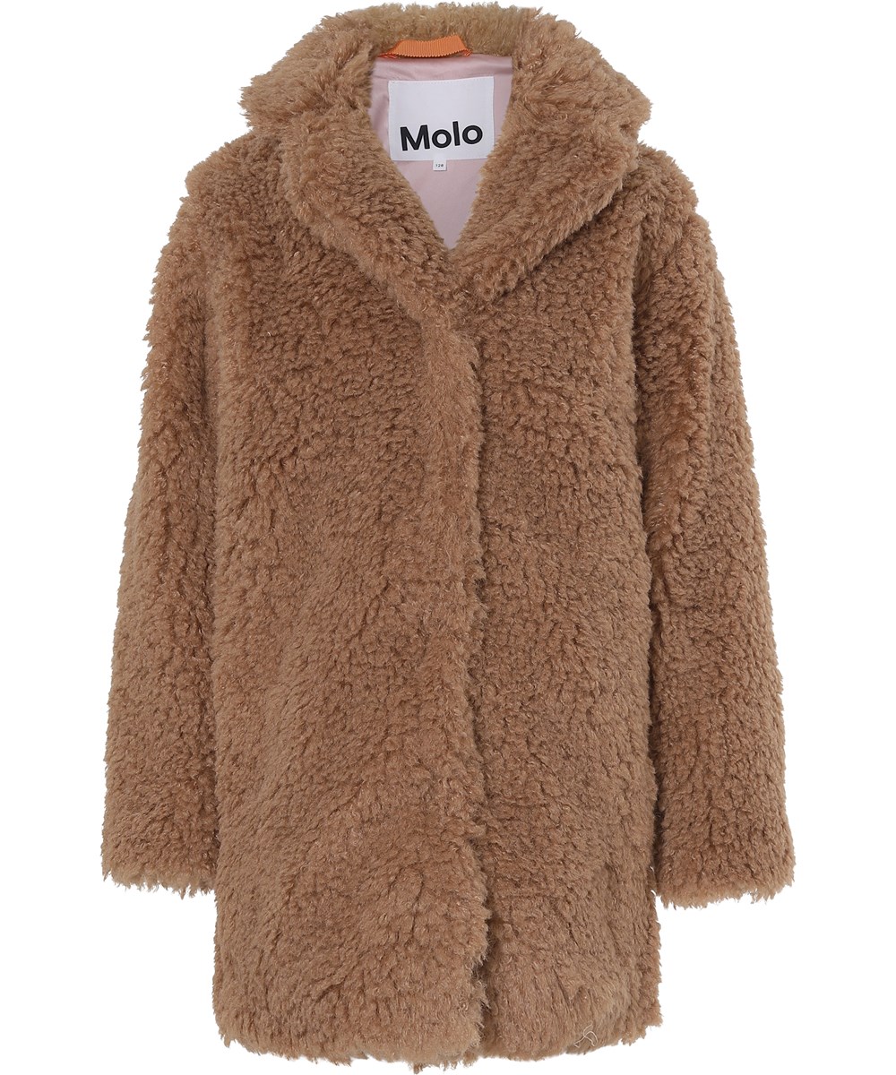 Haili - Autumn Leaf - Light brown teddy coat