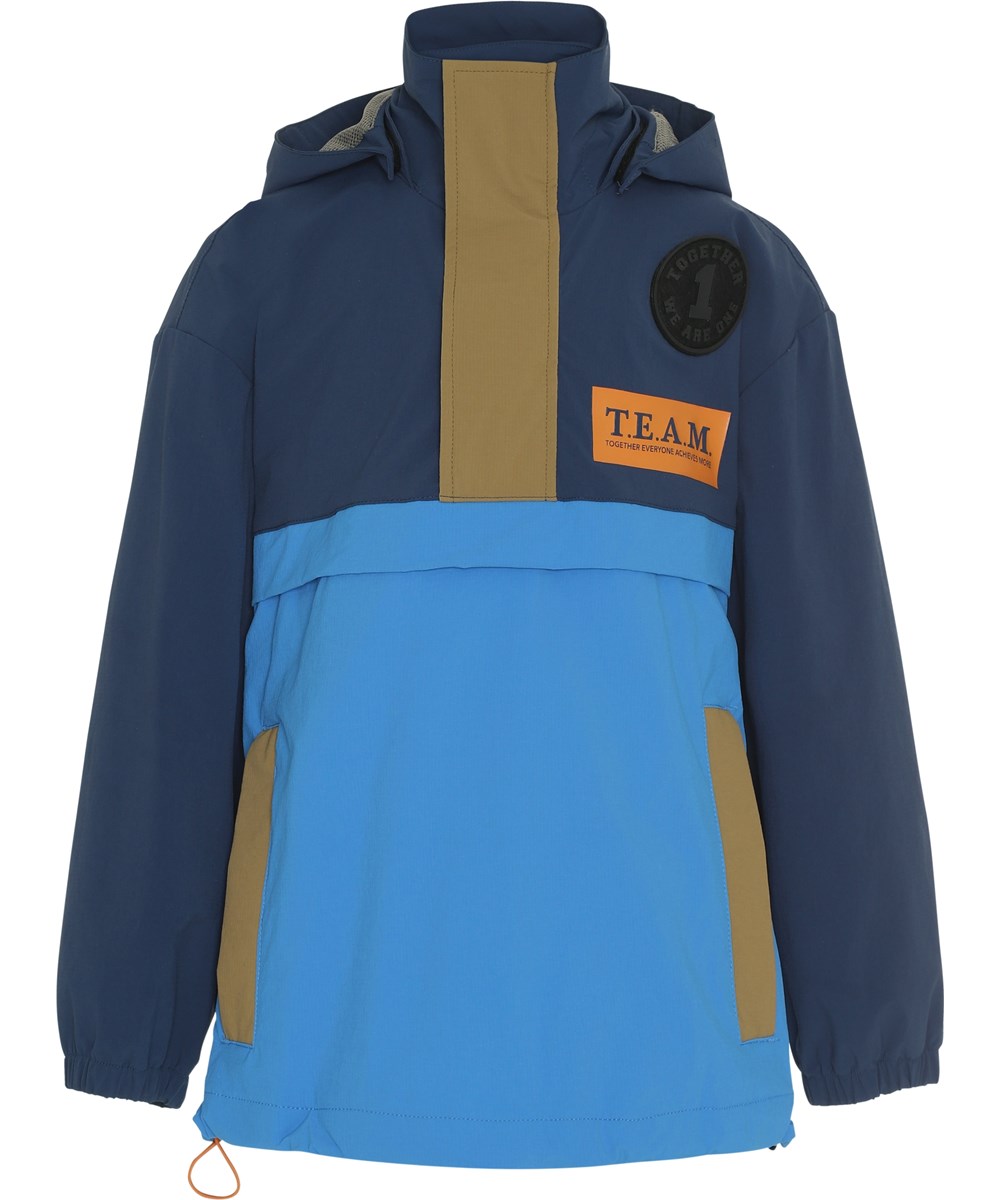 Halden - Azure - Waterproof blue anorak
