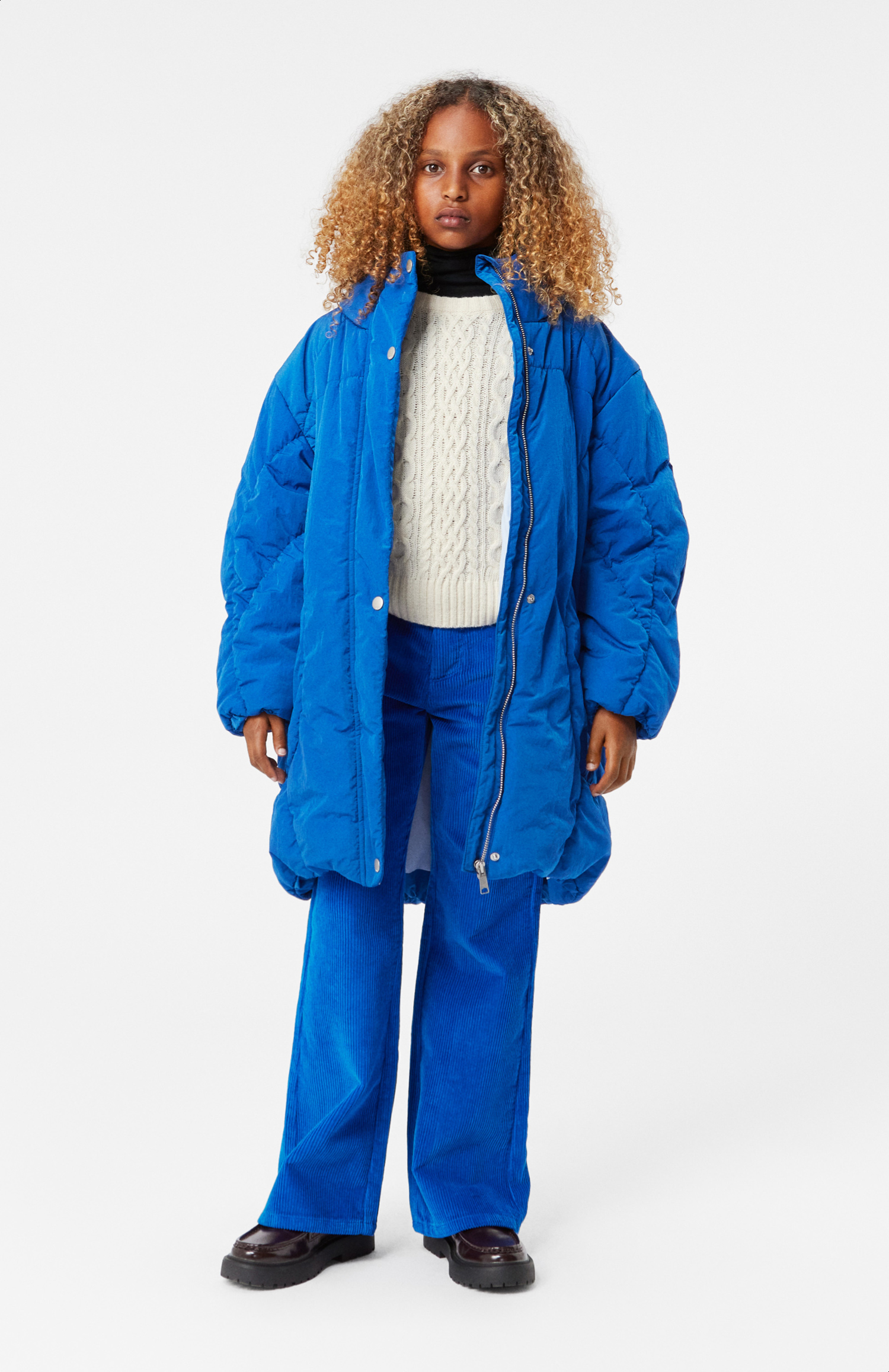 Halima - Lapis Blue - Water-repellent black jacket for children in