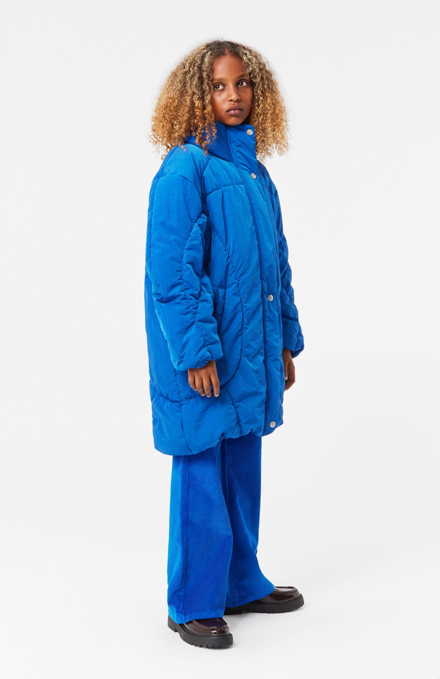 Halima - Lapis Blue - Water-repellent blue jacket for children in