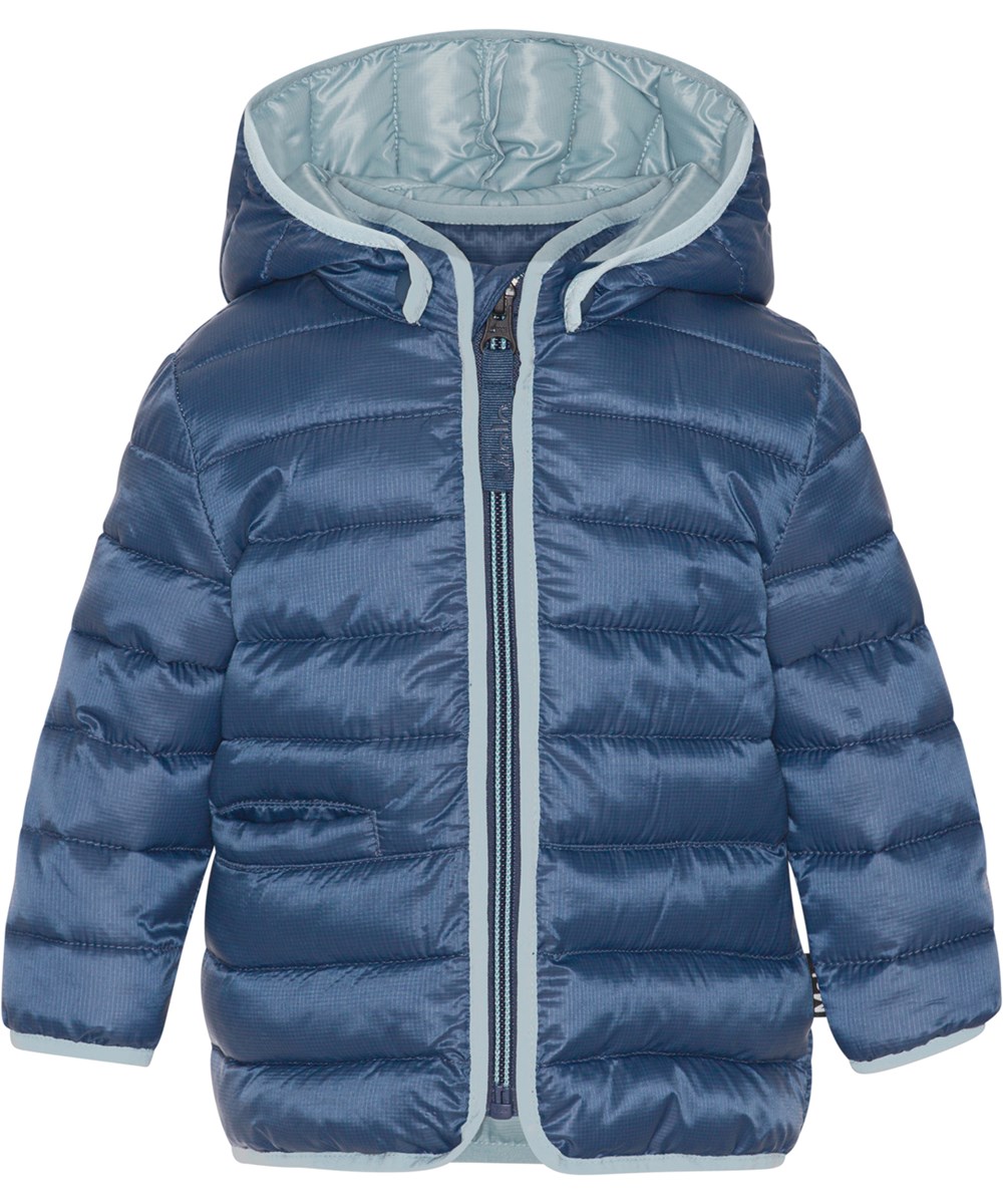 Harmony - Dark Denim - Dark blue baby down jacket