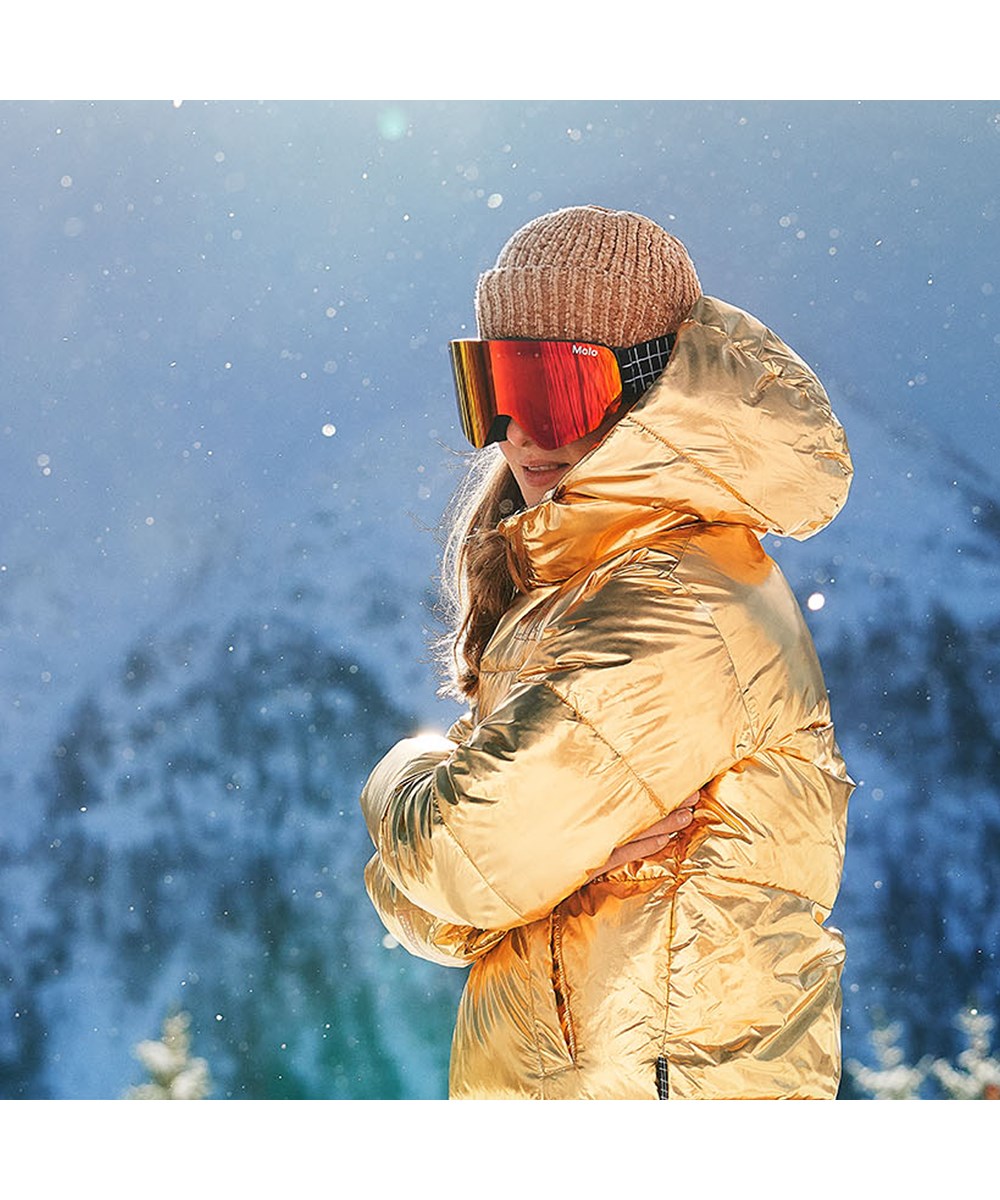 Harper - Golden - Gold down coat