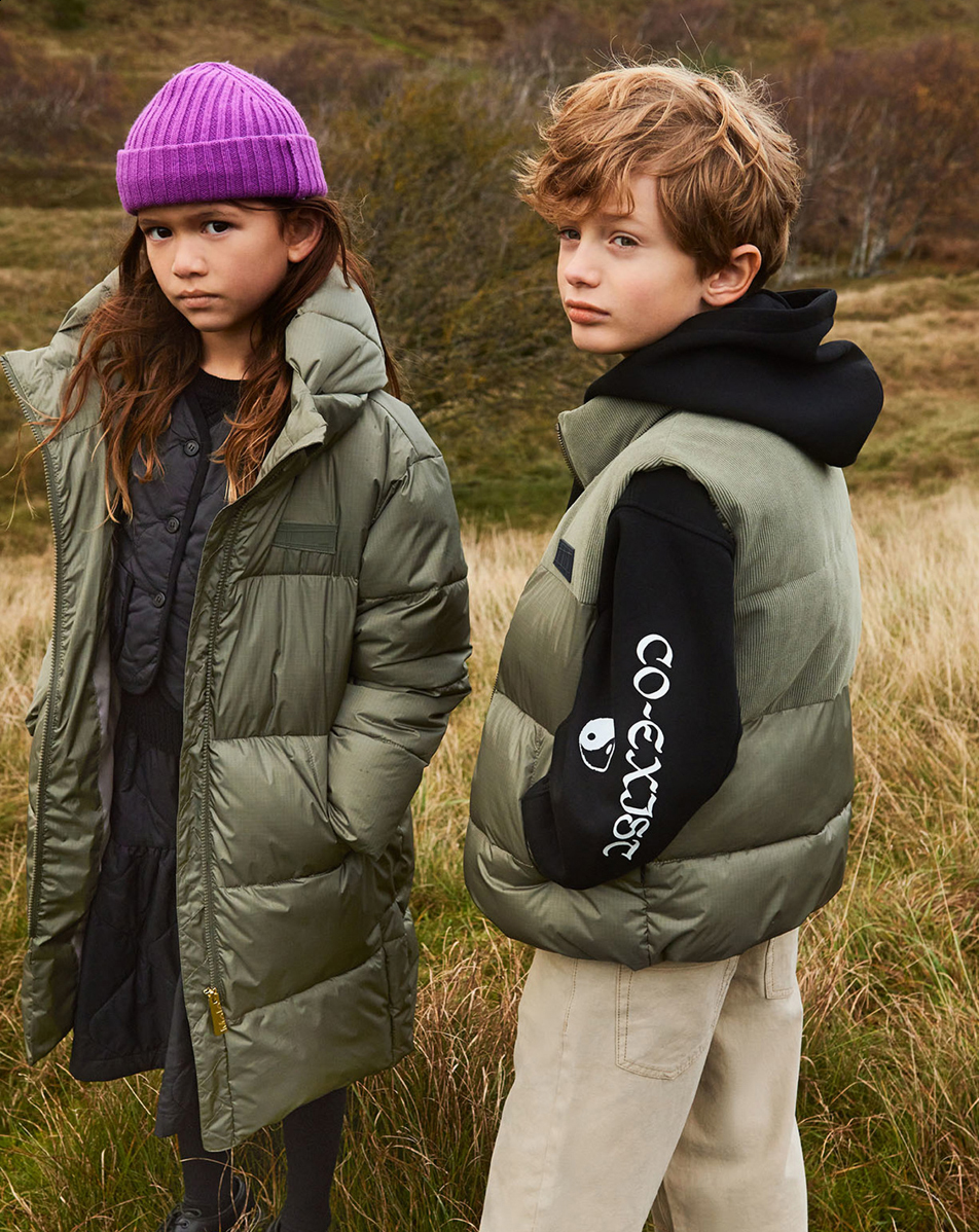 Harper - Dusty Green - Recycled green down coat - Molo