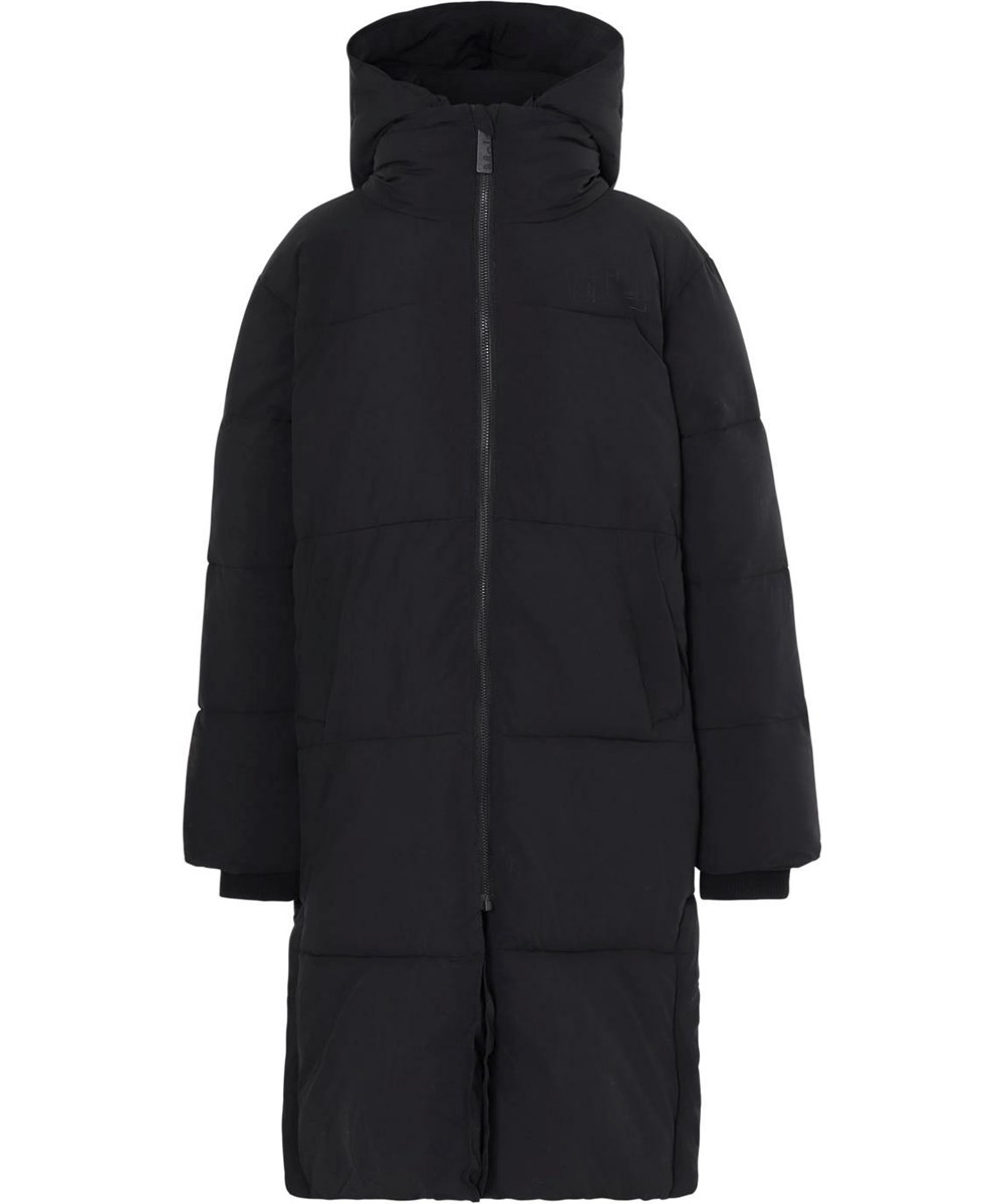 Harper - Black - Warm, black recycled warm coat