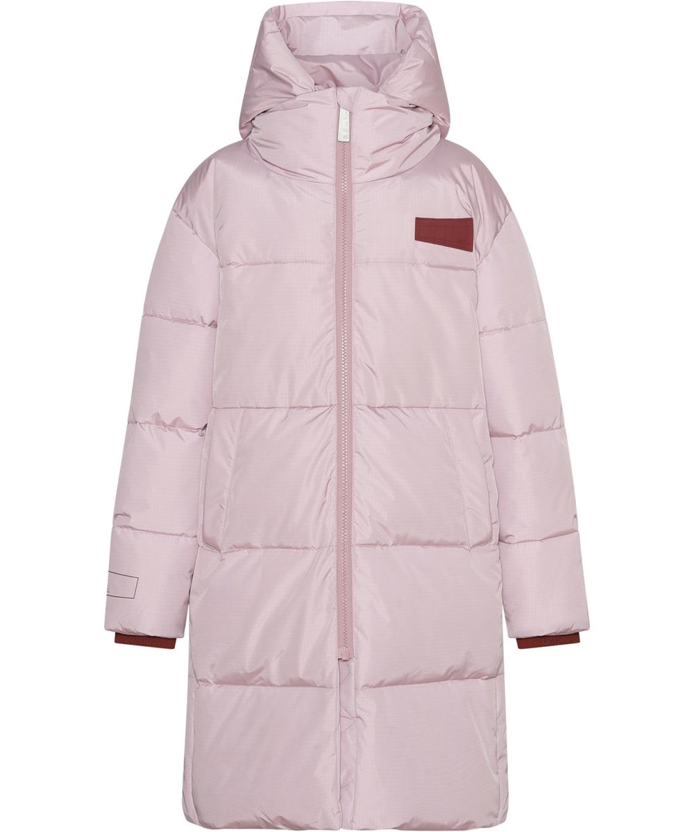 Harper - Blue Pink - Warm, pink recycled warm coat