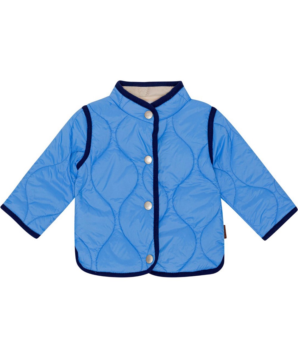 Harrie - Forget Me Not - Blue, quilted summer jacket for small children 