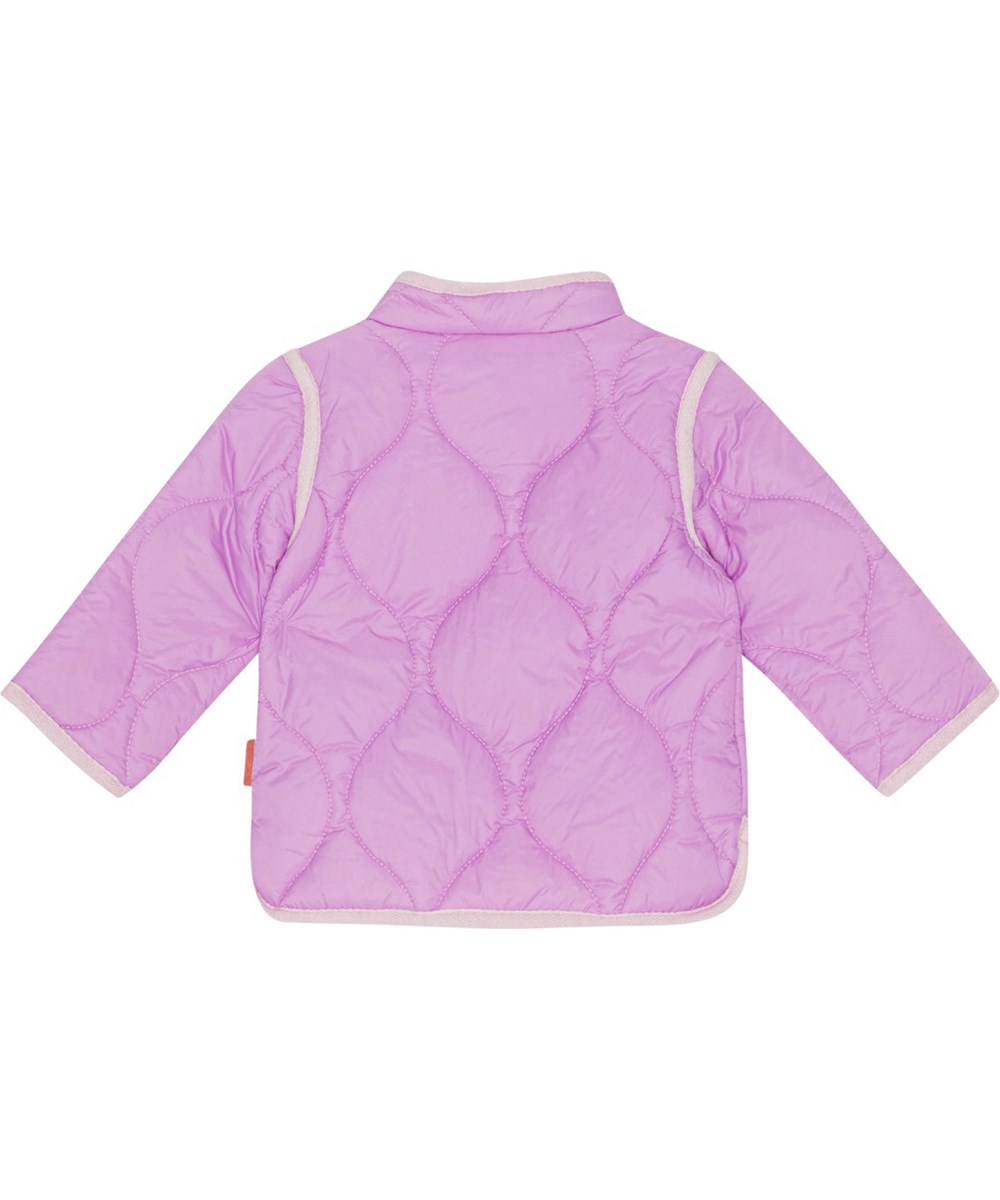 Harrie - Helio - Purple, quilted summer jacket for small children