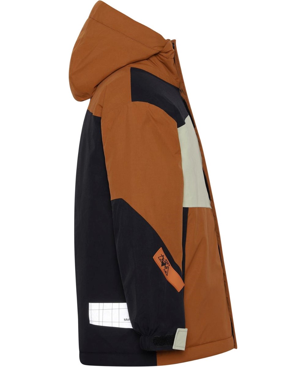 Harrison - Iron - Recycled brown, black and beige jacket 