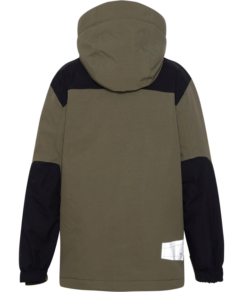 Harrison - Vegetation - Recycled green jacket with black details 