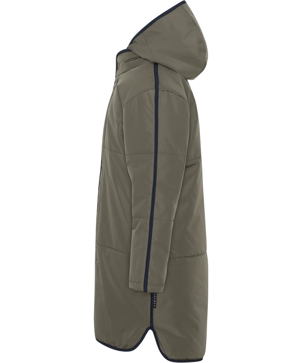 Hasina - Vegetation - Long, green recycled water repellent coat
