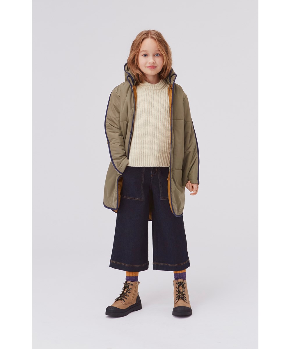 Hasina - Vegetation - Long, green recycled water repellent coat