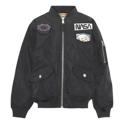 Heath - Black - Black bomber jacket with Nasa and space - Molo