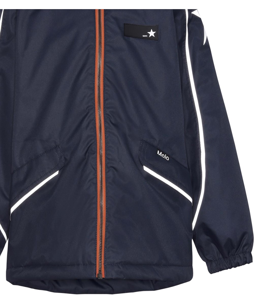 Heiko - Carbon - Recycled unisex jacket in dark blue