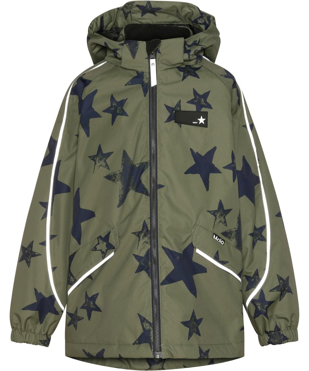 Heiko - Carbon Star - Recycled unisex jacket with star print