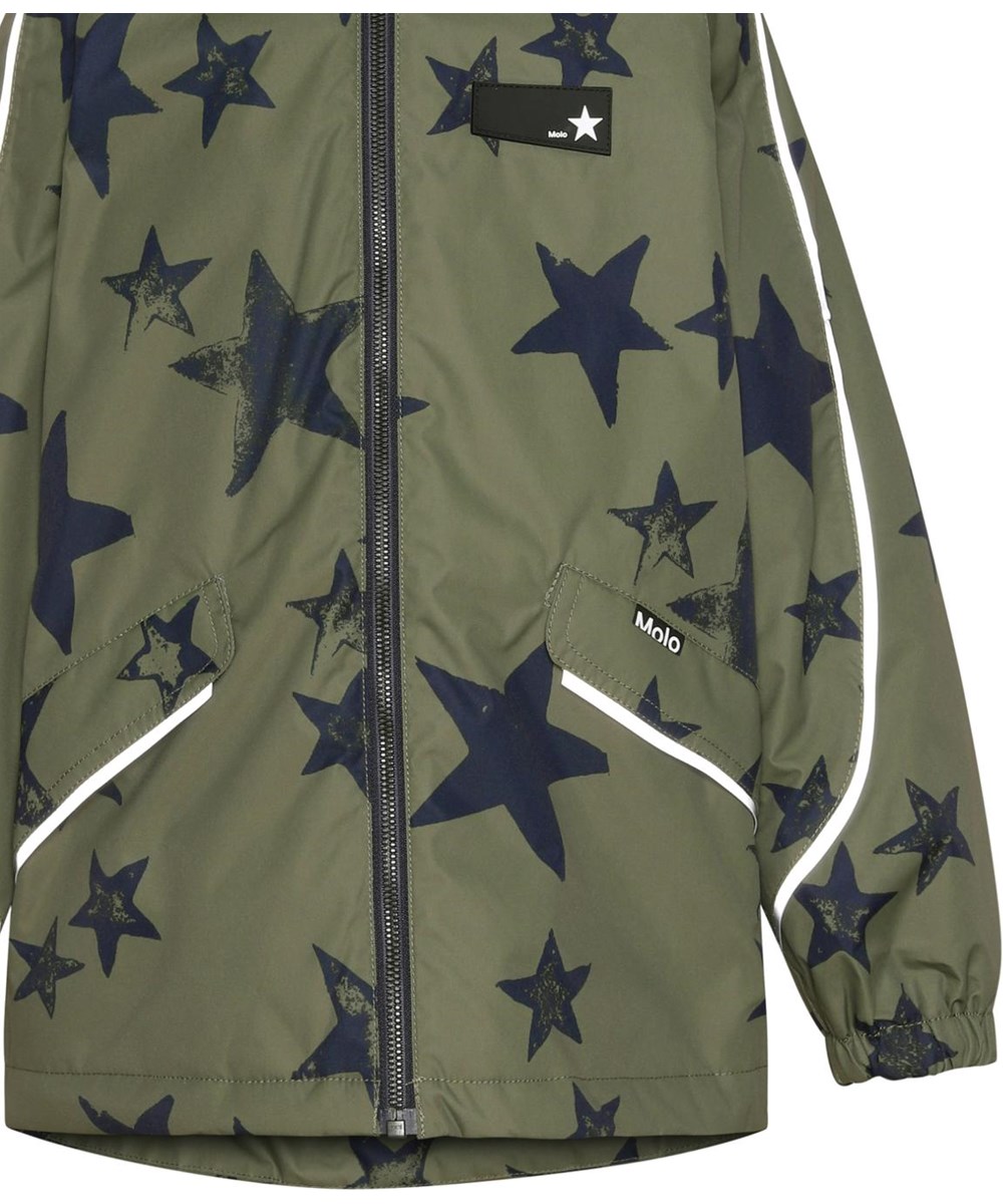 Heiko - Carbon Star - Recycled unisex jacket with star print