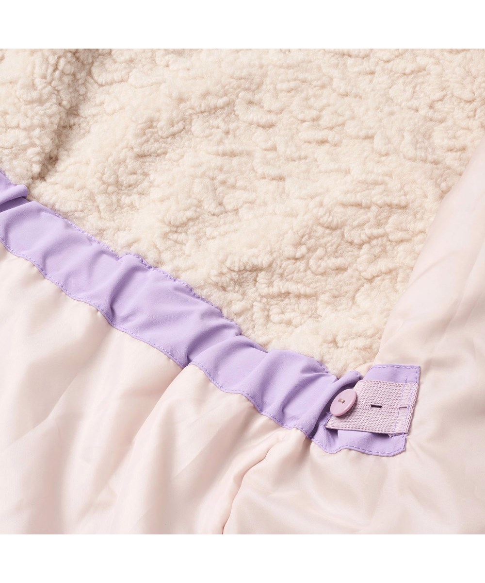 Heiko - Viola - Purple wind- and waterproof winter jacket for children in recycled nylon.