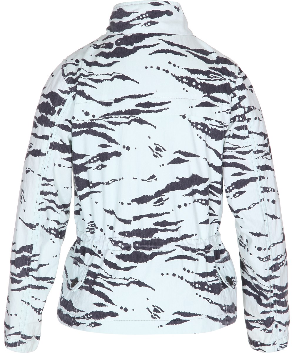 Helenka - Tiger Clawing - mint coloured spring jacket with tiger print