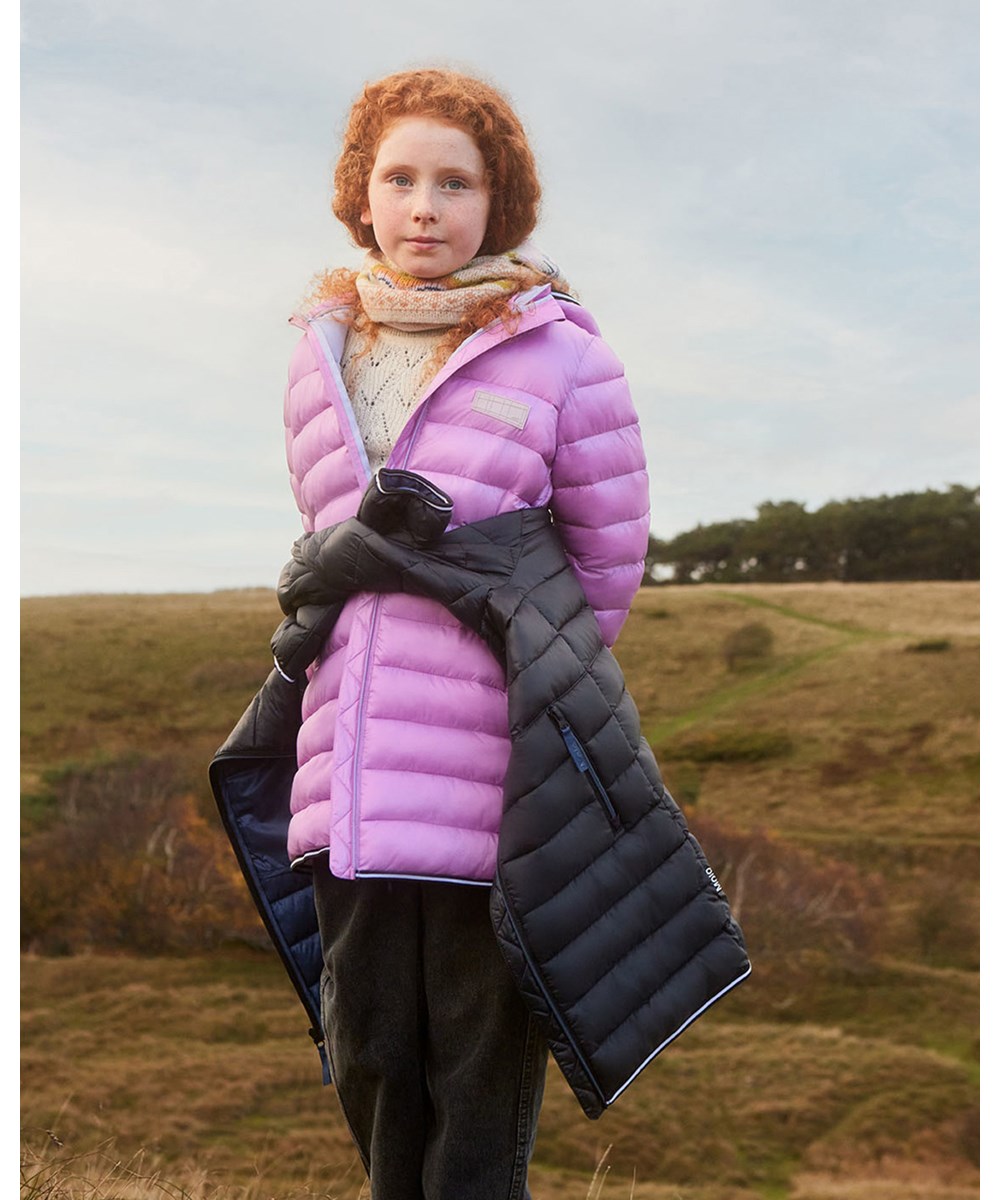 Helin - Black - Black down coat with hood