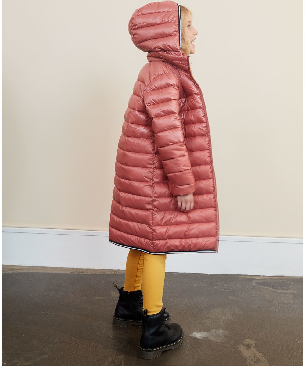 Helin - Maple - Long down coat in rose