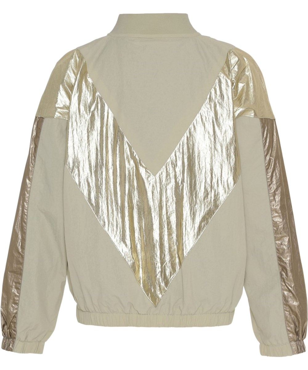 Helsa - Bamboo - Beige jacket with gold 