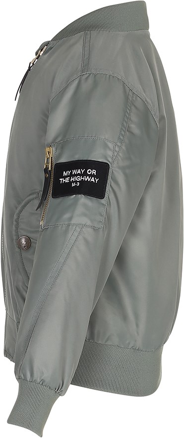 Hiker - Sea Spray - Sporty green bomber jacket