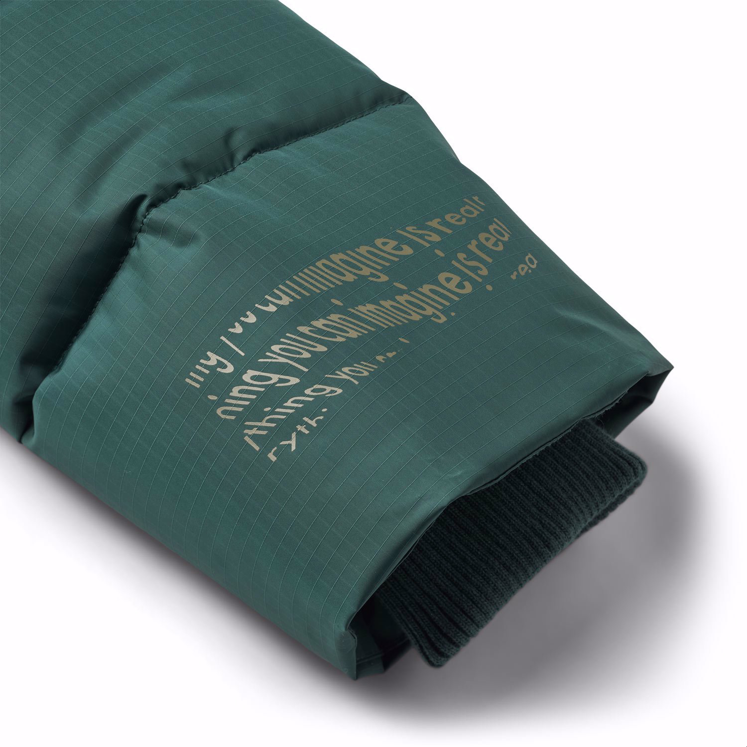 Hilo - Ponderosa Pine - Petrol green puffer jacket for children in