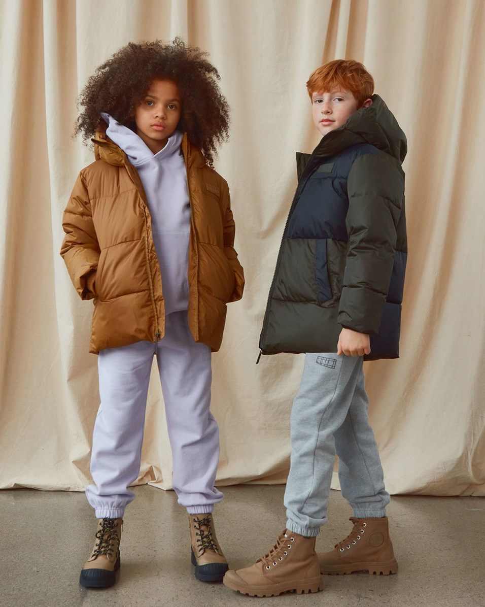 Hilo - Forest - Recycled green down jacket with hood