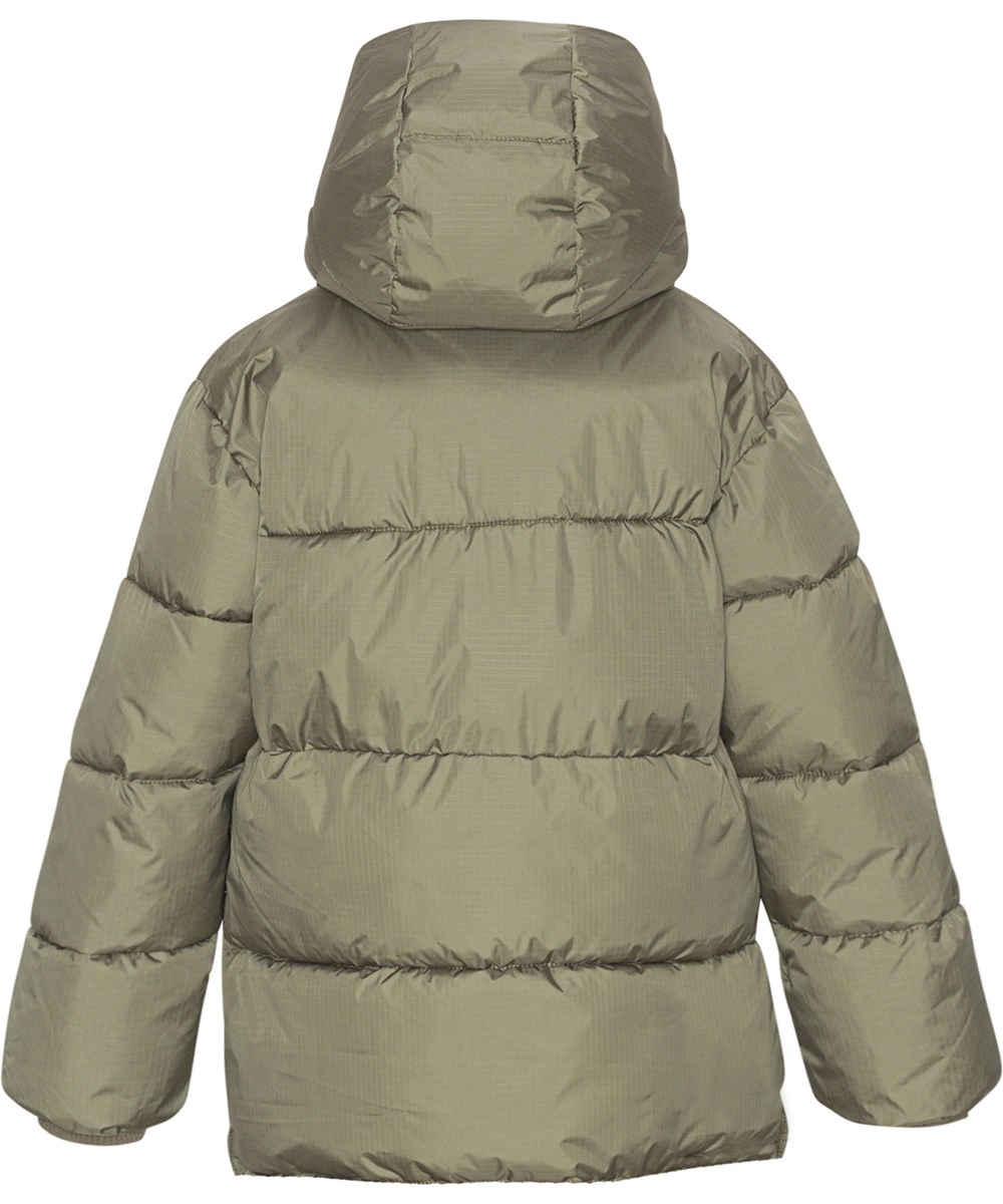 Hilo - Dusty Green - Recycled soft, warm down jacket in green