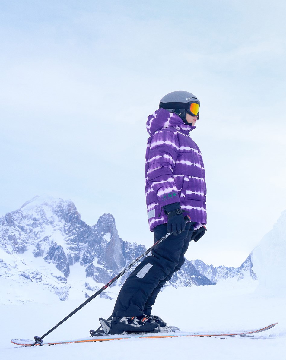 Hilo - Tie Dye Purple - Recycled soft, warm down jacket in purple tie-dye